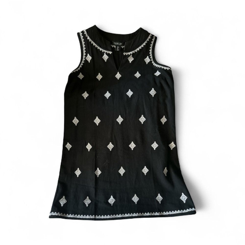 Rachel Zoe Black and Silver Mini Dress